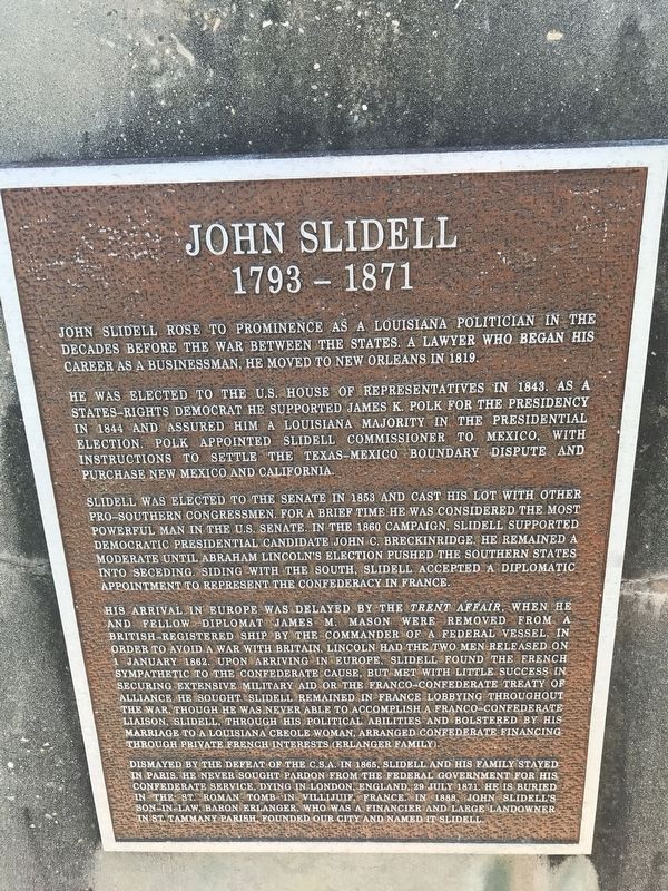 John Slidell Historical Market