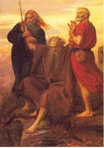 Painting of Moses, Aaron and Hur