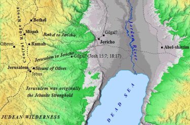 Jericho Roads and surrounding people in ancient Israel