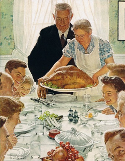 Norman Rockwell's "Freedom from Want" 1943