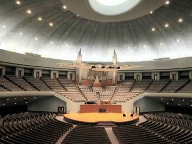 Temple Lot Auditorium interior: Temple Lot Auditorium interior