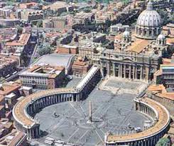 Solar Wheel and Obelisk St Peter's Church Courtyard Vatican